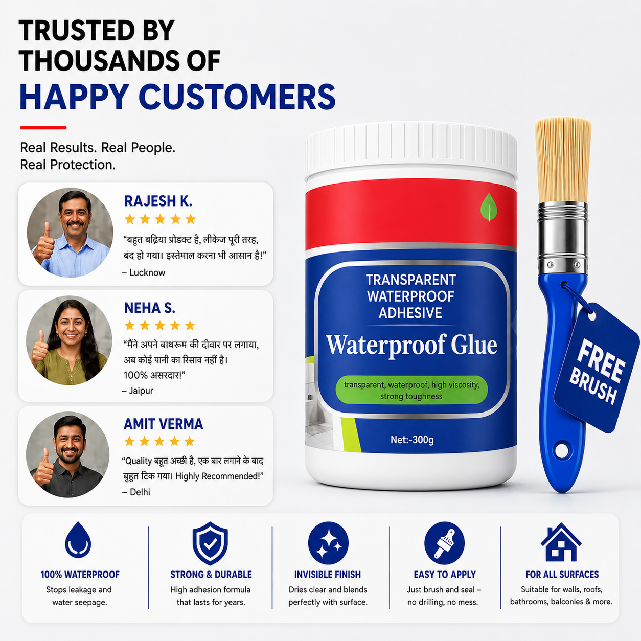 Waterproof Glue (BUY 1 GET 1 FREE)