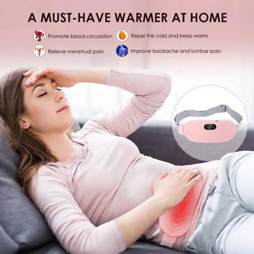 Portable Cordless Heating Pad For Cramps Relief & Massager