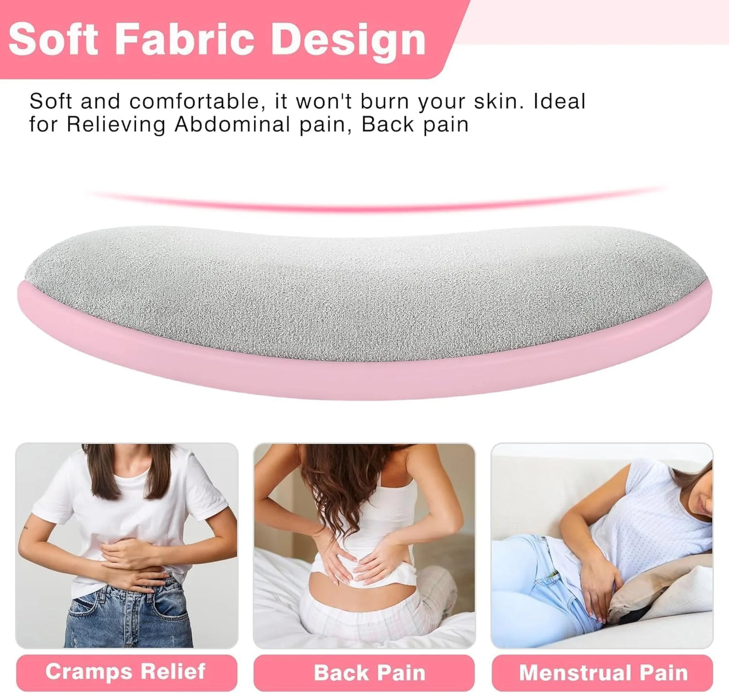 Portable Cordless Heating Pad For Cramps Relief & Massager