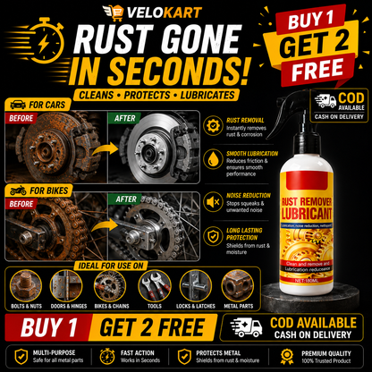 Velokart RustX™ – Powerful Rust Remover Spray | BUY 1 GET 2 FREE