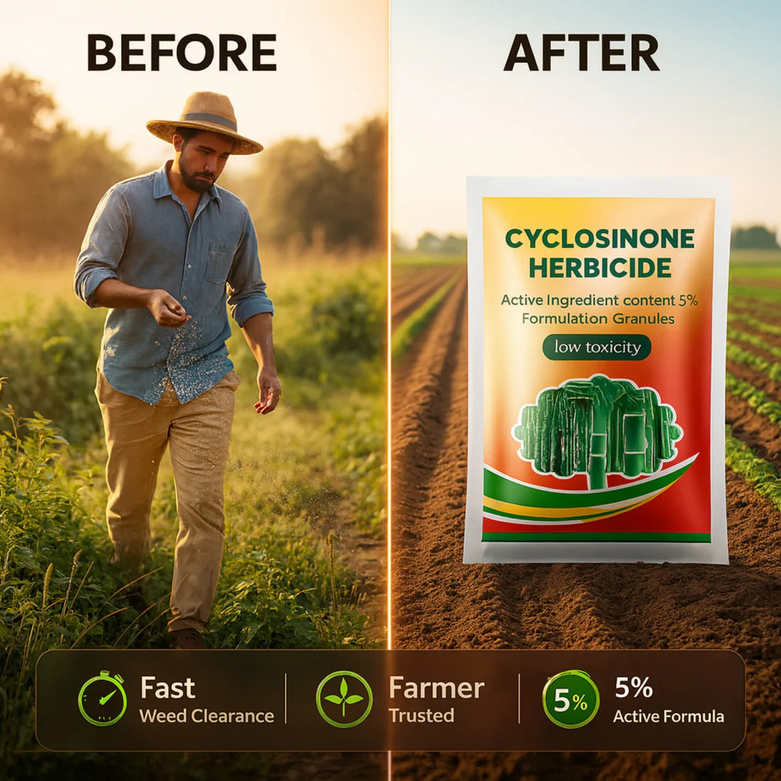 Cyclosinone Herbicide Granules BUY 1 GET 1 FREE