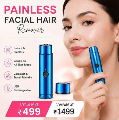 Rechargeable Facial Hair Remover – Gentle, Painless,Precision Shaver & Travel-Friendly for Women